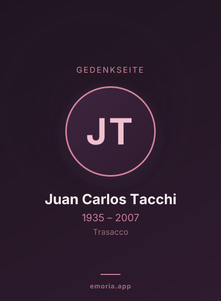 Gedenkportrait von Juan Carlos Tacchi