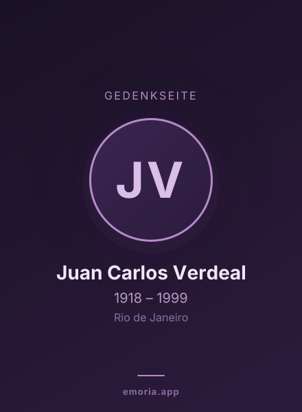 Gedenkportrait von Juan Carlos Verdeal