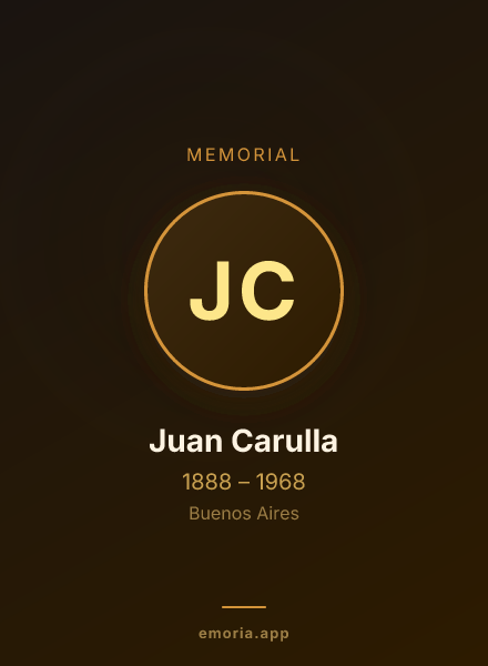 Memorial portrait of Juan Carulla