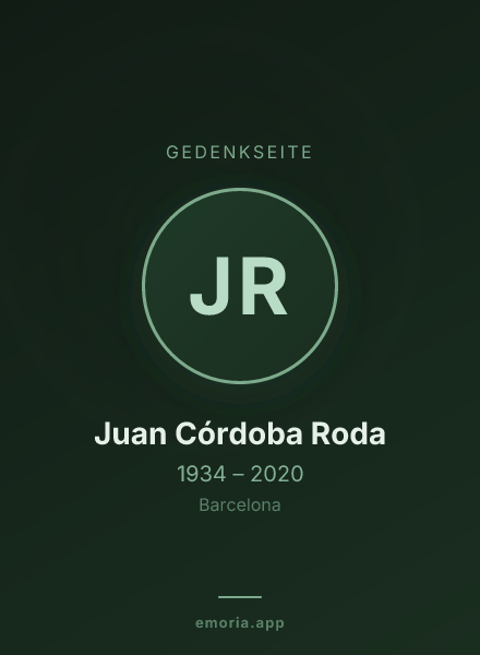 Gedenkportrait von Juan Córdoba Roda