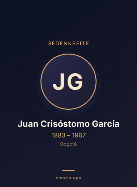 Gedenkportrait von Juan Crisóstomo García