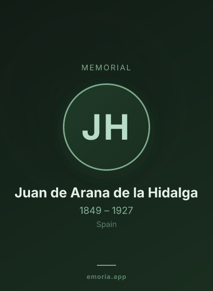 Memorial portrait of Juan de Arana de la Hidalga