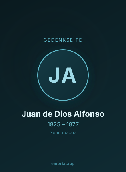 Gedenkportrait von Juan de Dios Alfonso