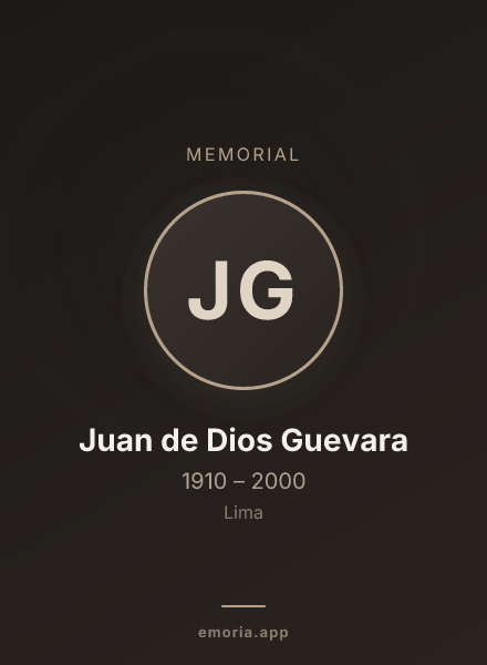 Memorial portrait of Juan de Dios Guevara