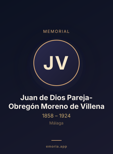 Memorial portrait of Juan de Dios Pareja-Obregón Moreno de Villena