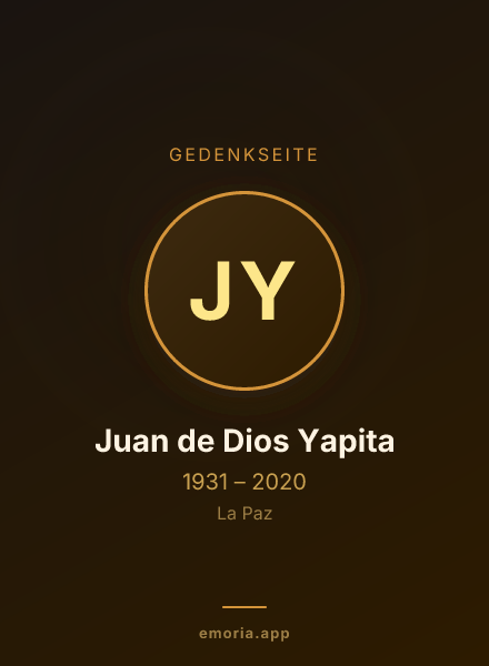 Gedenkportrait von Juan de Dios Yapita