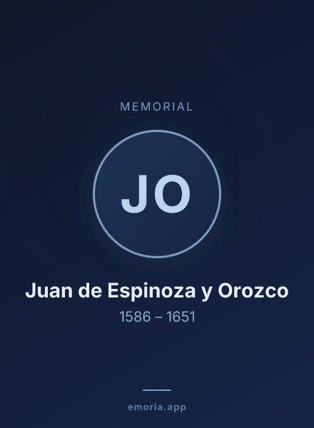 Memorial portrait of Juan de Espinoza y Orozco