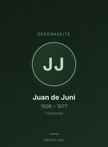 Gedenkportrait von Juan de Juni