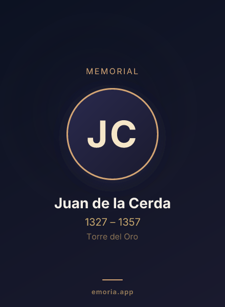 Memorial portrait of Juan de la Cerda