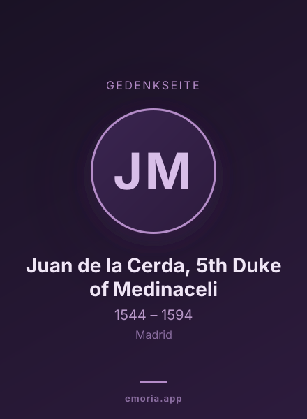 Gedenkportrait von Juan de la Cerda, 5th Duke of Medinaceli