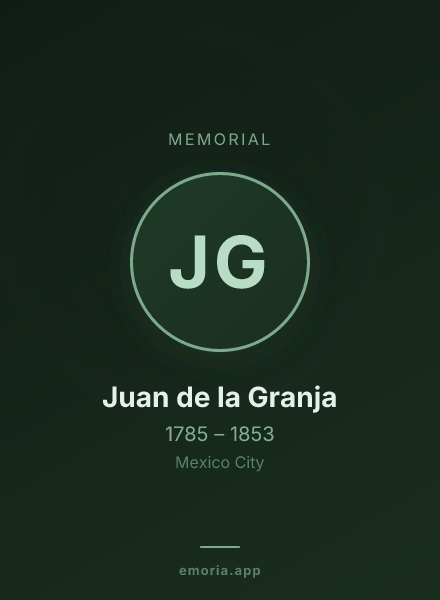 Memorial portrait of Juan de la Granja
