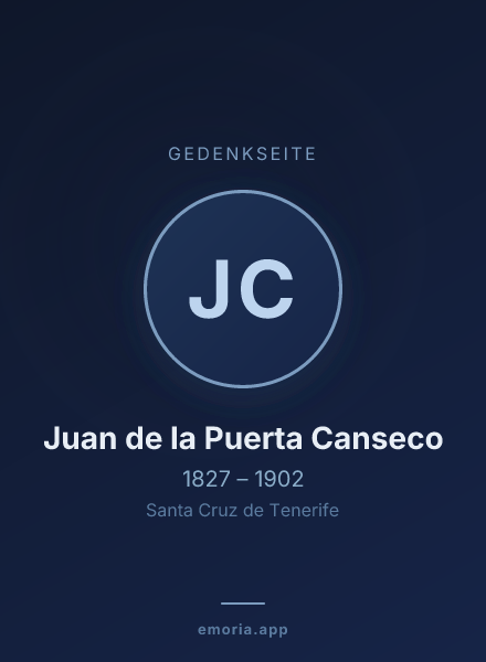 Gedenkportrait von Juan de la Puerta Canseco