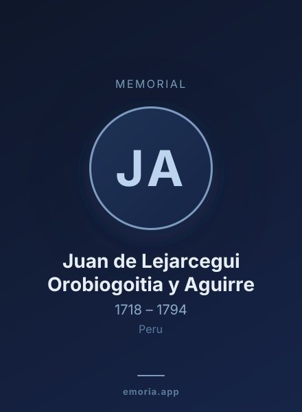 Memorial portrait of Juan de Lejarcegui Orobiogoitia y Aguirre
