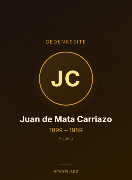 Gedenkportrait von Juan de Mata Carriazo