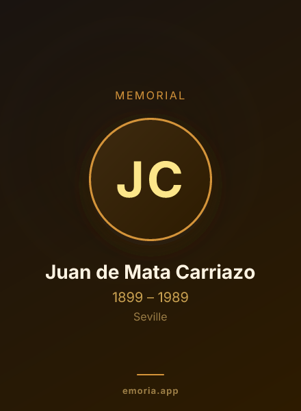 Memorial portrait of Juan de Mata Carriazo