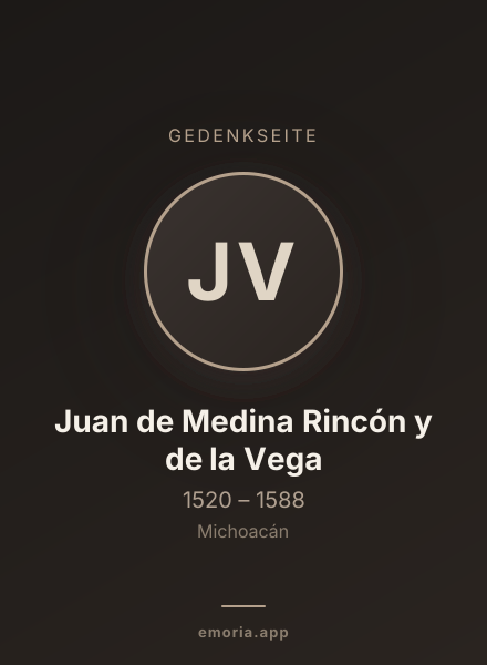 Gedenkportrait von Juan de Medina Rincón y de la Vega