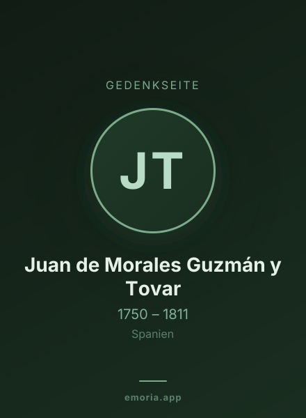 Gedenkportrait von Juan de Morales Guzmán y Tovar