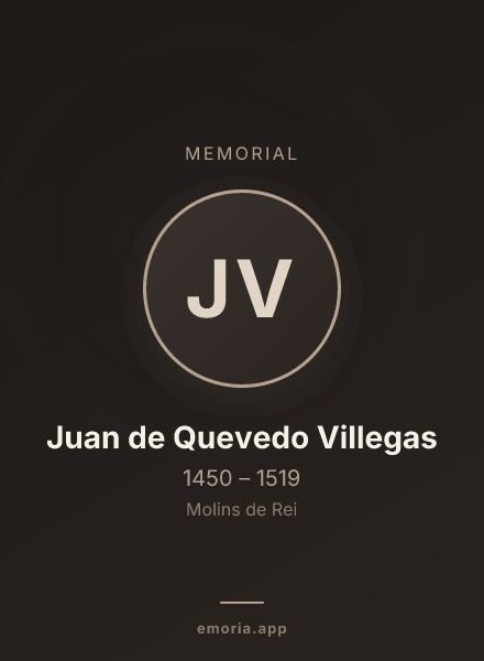 Memorial portrait of Juan de Quevedo Villegas