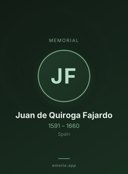 Memorial portrait of Juan de Quiroga Fajardo