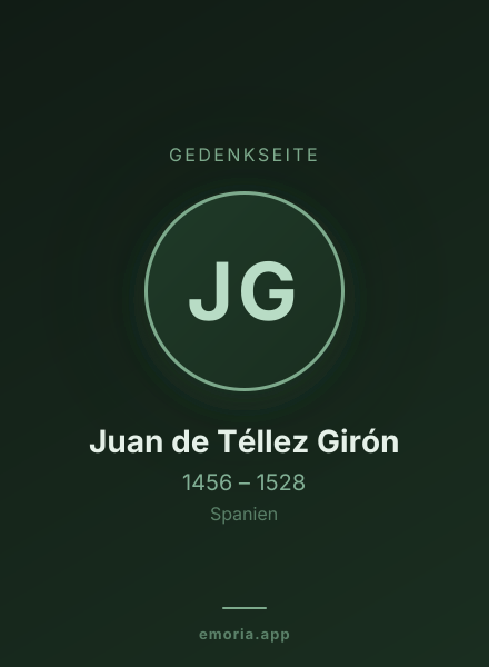 Gedenkportrait von Juan de Téllez Girón