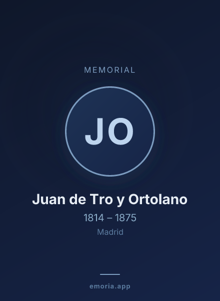 Memorial portrait of Juan de Tro y Ortolano