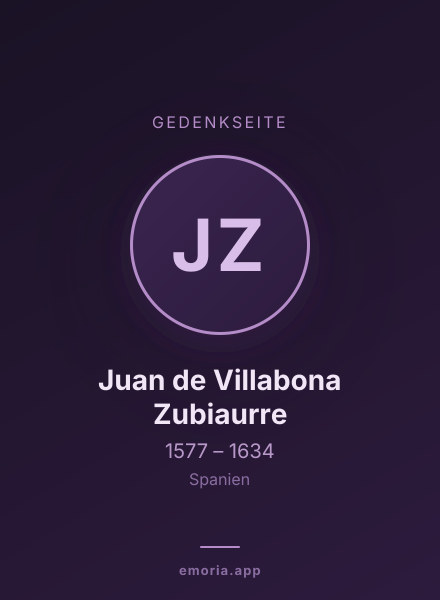 Gedenkportrait von Juan de Villabona Zubiaurre