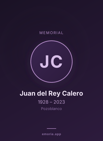 Memorial portrait of Juan del Rey Calero