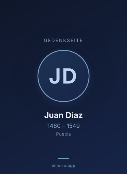 Gedenkportrait von Juan Díaz