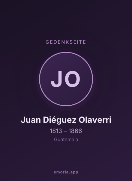 Gedenkportrait von Juan Diéguez Olaverri