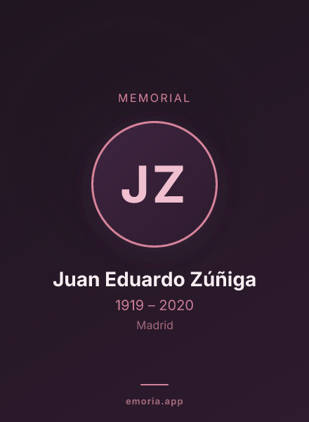 Memorial portrait of Juan Eduardo Zúñiga