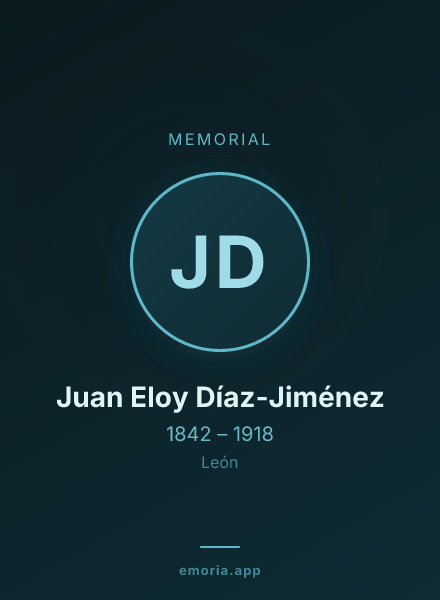 Memorial portrait of Juan Eloy Díaz-Jiménez