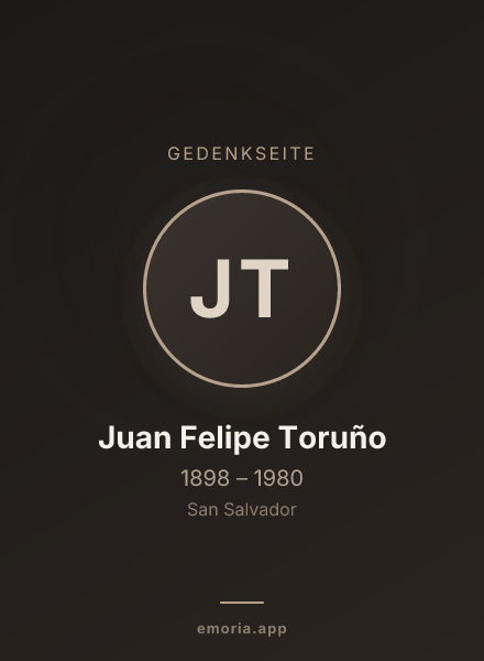 Gedenkportrait von Juan Felipe Toruño
