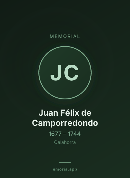 Memorial portrait of Juan Félix de Camporredondo