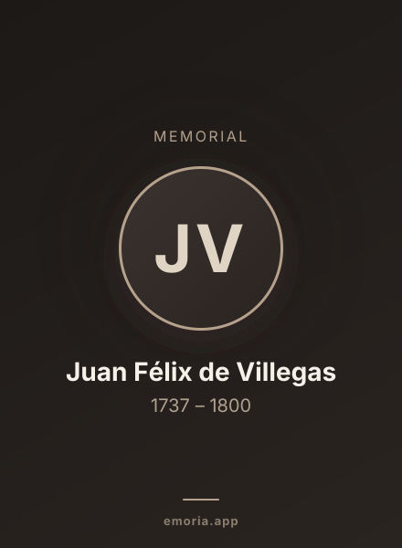 Memorial portrait of Juan Félix de Villegas