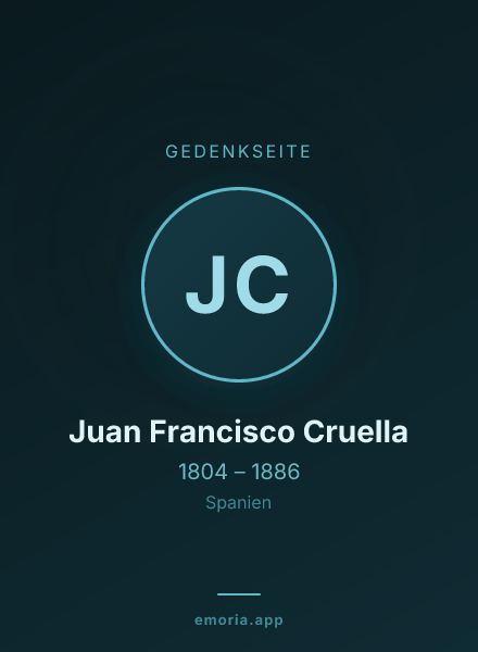 Gedenkportrait von Juan Francisco Cruella