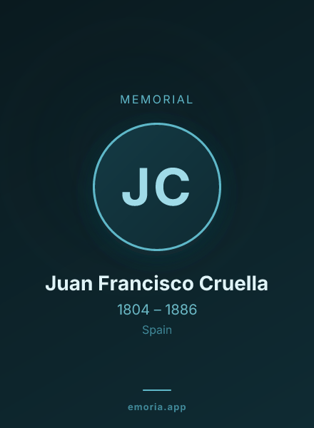 Memorial portrait of Juan Francisco Cruella