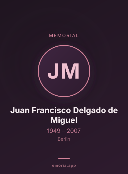 Memorial portrait of Juan Francisco Delgado de Miguel