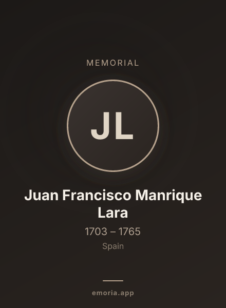 Memorial portrait of Juan Francisco Manrique Lara