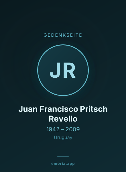Gedenkportrait von Juan Francisco Pritsch Revello