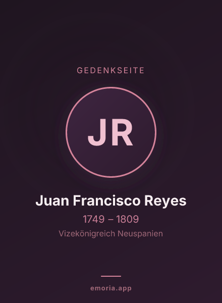Gedenkportrait von Juan Francisco Reyes