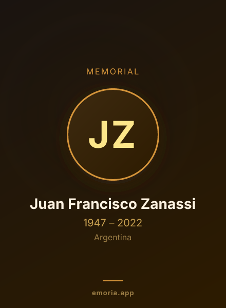 Memorial portrait of Juan Francisco Zanassi