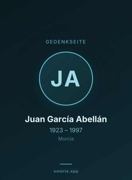 Gedenkportrait von Juan García Abellán