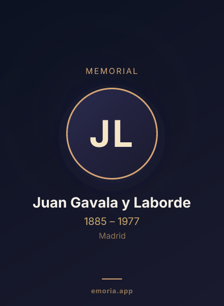 Memorial portrait of Juan Gavala y Laborde