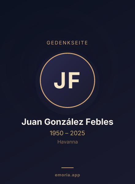 Gedenkportrait von Juan González Febles