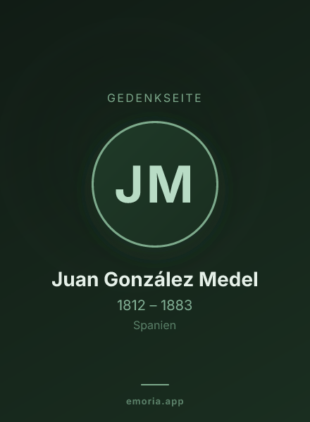 Gedenkportrait von Juan González Medel