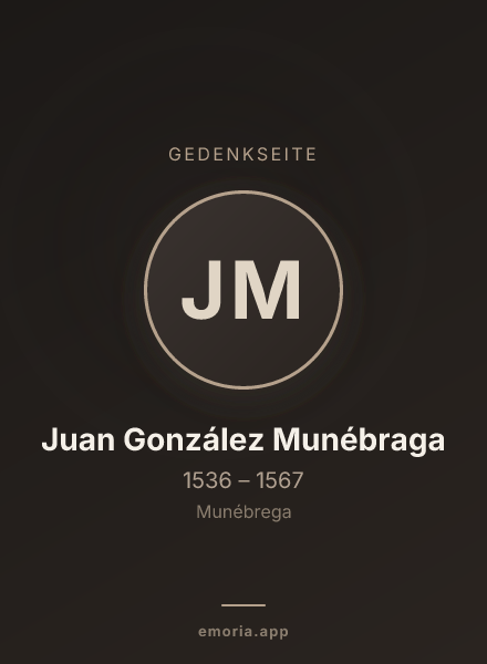 Gedenkportrait von Juan González Munébraga