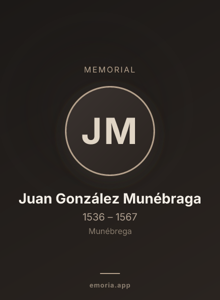 Memorial portrait of Juan González Munébraga