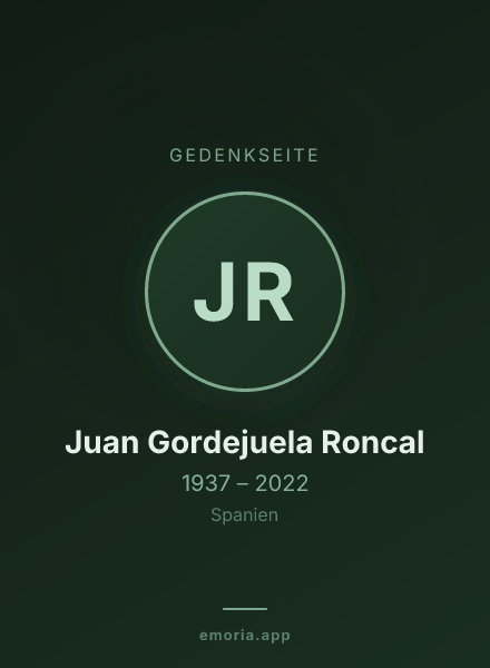 Gedenkportrait von Juan Gordejuela Roncal