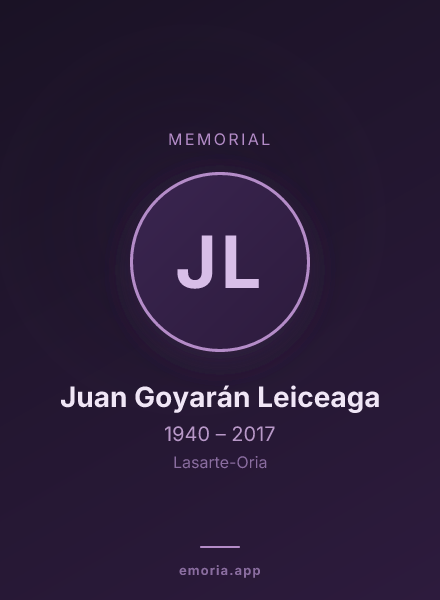 Memorial portrait of Juan Goyarán Leiceaga
