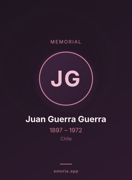 Memorial portrait of Juan Guerra Guerra